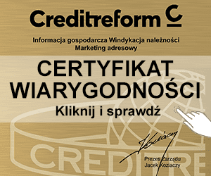 Certyfikat wiarygodności - POLSTAL Certyfikat wiarygodności - POLSTAL